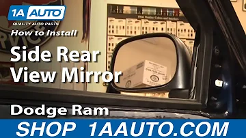 How to Replace Side View Mirrors 02-08 Dodge Ram 1500