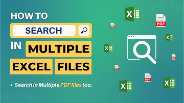 How to Search in Multiple Excel Files | Multiple PDF Search at once
