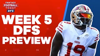 NFL DFS Week 5 Lineups, Picks, Stacks \& Ownership | 2022 Fantasy Football Advice