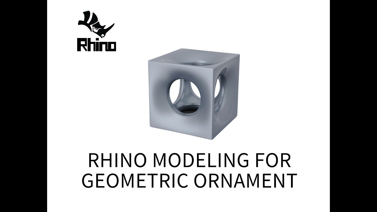 7Rhino Modeling for Geometric Ornament with Square Outer and Circle Inner