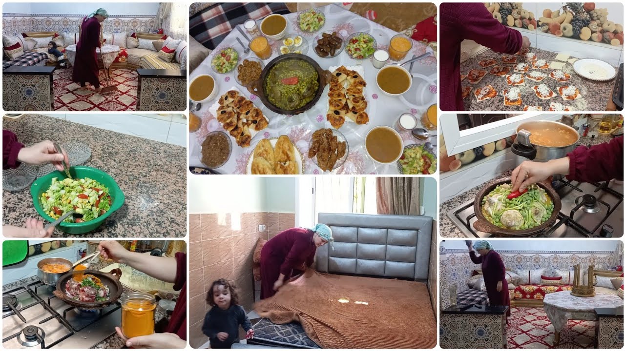 تحزمت الشغالي🧹كيفاش كانوفق ما بين الدار  والخدمة روتين سادس🌙 رمضان من القليل كنوجد الكثير💯