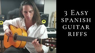 3 Easy Spanish Guitar Riffs chords