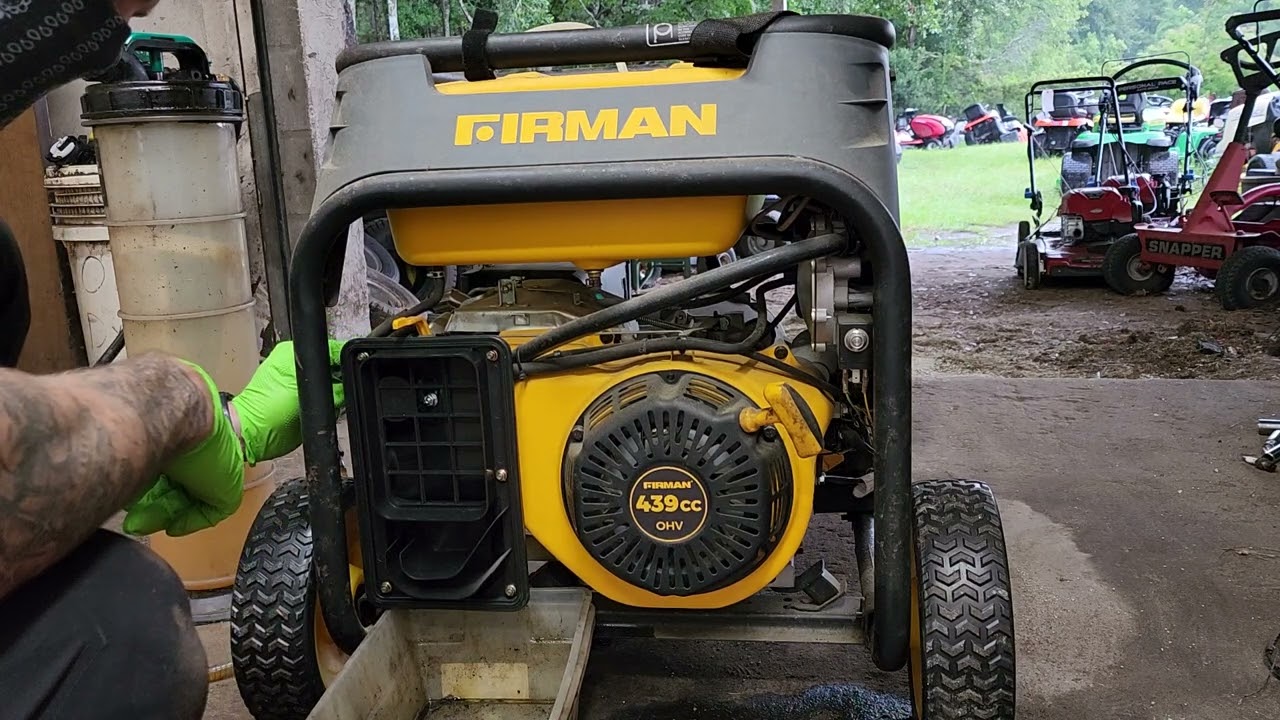 Firman generator starts but dies just needed some fresh fuel luck was on there side.