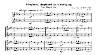 Henry Purcell – Shepherd, shepherd leave decoying = 140 (Fast) Piano Accompaniment with metronome