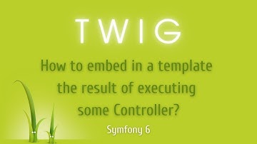 Symfony 6 - How to embed in a Twig template the result of executing some Controller?