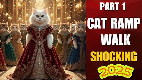 🐾 Queen Cats Walk the Runway | Royal Fashion Cat Show 2025 #ai #cute #viral #petshub #cutecat