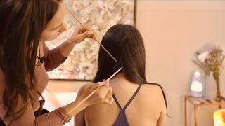 Gentle Hair Play: Scalp Check, Hair Braiding & Adjustments, Gua Sha Massage (Real Person ASMR)