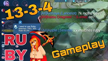 7k+ matches RUBY Gameplay | NEW META | BEST BUILD FOR RUBY | TOP GLOBAL RUBY ikanji | MOBILE LEGENDS