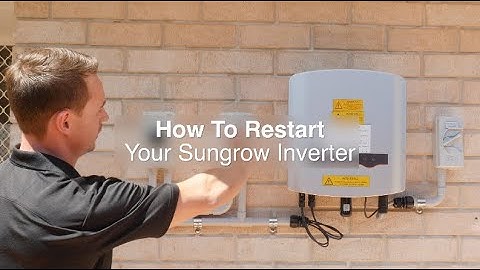How To Restart Your Sungrow Inverter