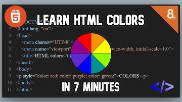 Learn HTML Colors in 7 minutes🎨 | Code Dude