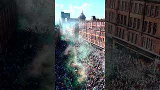 Celtic Fans Merchant City #celtic #celticfc #football #MD-Drone Merchant City Celebrations