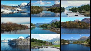 Different seasons.  Mavic 2. Uses waypoint. Dimmelsvik western Norway