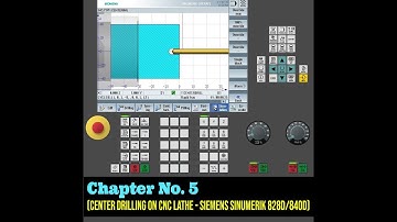 CENTER DRILLING on CNC Lathe using Siemens Sinumerik 828d or 840d (Cycle 81)