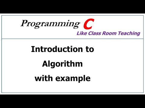 algorithm in c language