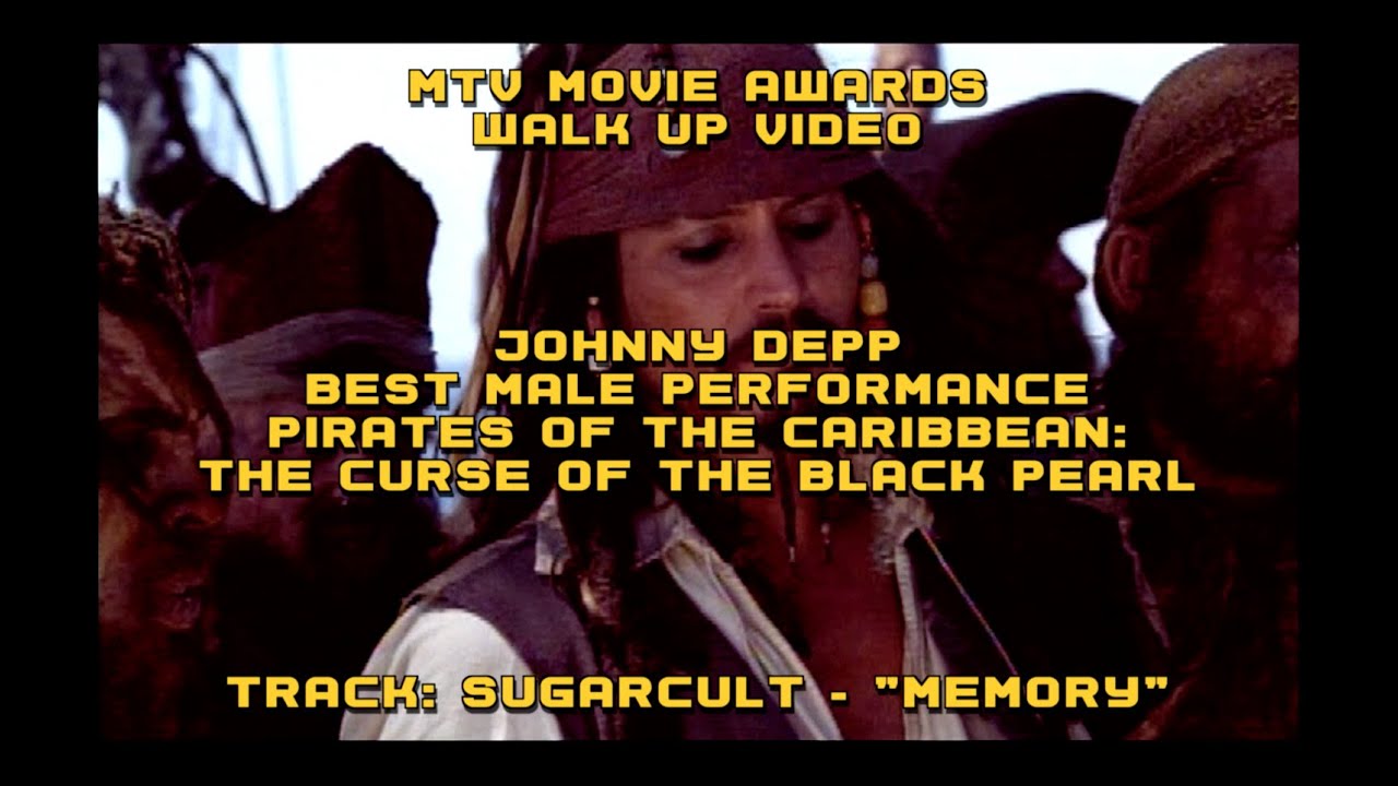 MTV Movie Awards "Best Male Performance" Johnny Depp Pirates Of