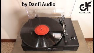 DANFI AUDIO DF RECORD PLAYER VINYL TURNTABLE WITH SPEAKERS Danfi Audio Record Player