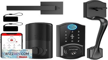 Smart Lock Front Door SMONET Keyless Entry Door Lock with Handle Smart