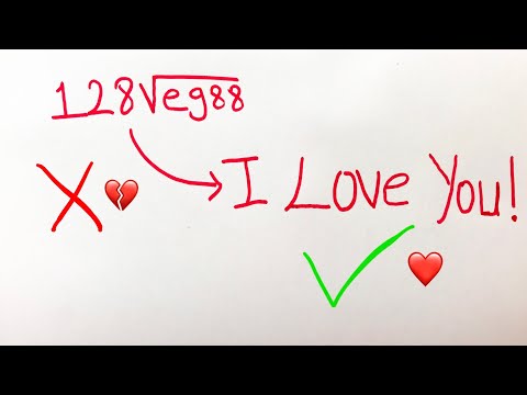 Sayılarla Ay lav you çizmek çok kolay -I Love You easy drawing