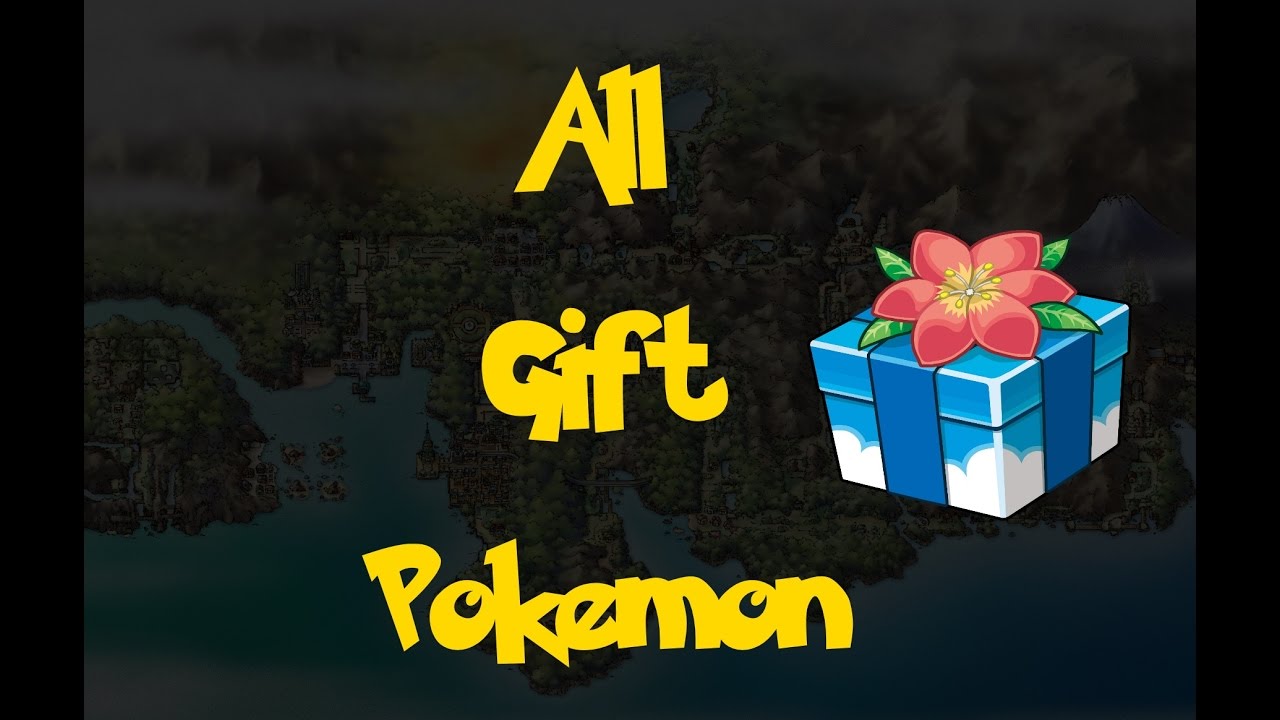 All Gift Pokemon (Pokemon Heart Gold/Soul Silver)