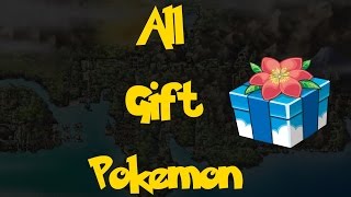 All Gift Pokemon (Pokemon Heart Gold/Soul Silver)
