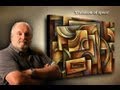 Painting demo creating depth with shading and color basic geometric design abstract art