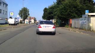 W211 E500 Amg Exhaust Sound With X Pipe And C63 Amg Mufflers It S Popping 