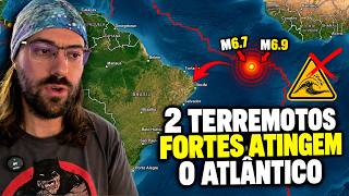 2 STRONG EARTHQUAKES hit the ATLANTIC near BRAZIL! Tsunami warning was issued and cleared!