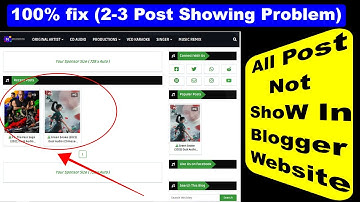 (100% Fix) All Posts Not Showing Problem in Blogger Home Page | 2021 | Mindset Blogging