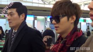 140110Lee Min Ho Incheon Airport - 怎麼拍都不滿足的男神武漢出差