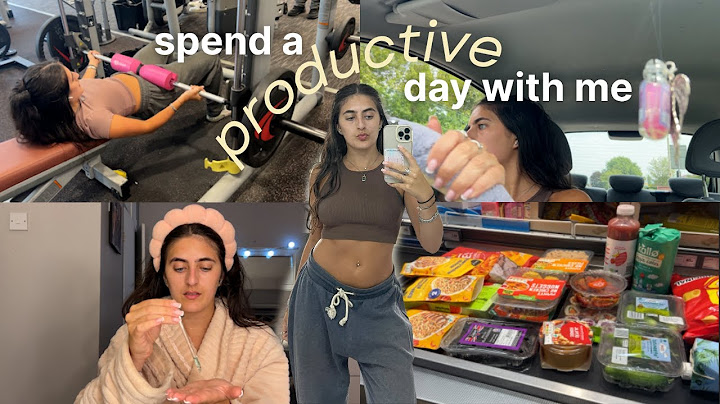 spend a PRODUCTIVE day with me🎧☁︎| gym, food shop, work.. ♡