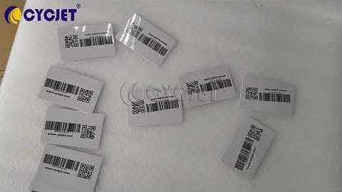 How to Print GS1 GIN QR Code Bar Code on PVC Card by CYCJET ALT500UV Piezo High-speed Inkjet Printer