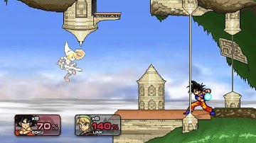 Super Smash Flash 2 v0.9 - Goku vs Link - GAPITG