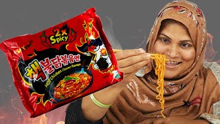 Tribal Moms Try Spicy Korean Noodles Challenge