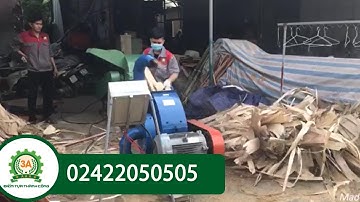 VÁN BÓC, VÁN LẠNG, Cận cảnh video chạy thử máy nghiền rác ván bóc