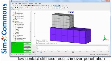 Mecway / Calculix - simple contact and friction