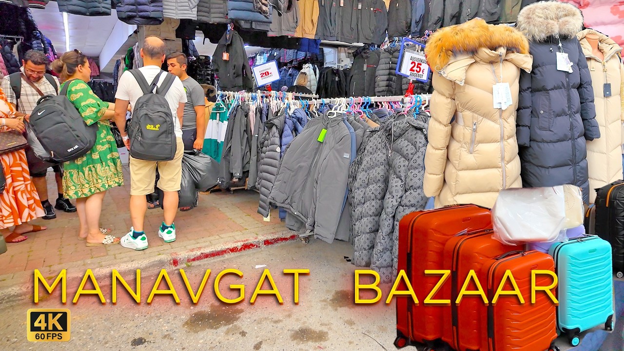 Manavgat BAZAAR on MONDAYS + Daily 4K 🛍️ Market TÜRKIYE #side #turkey
