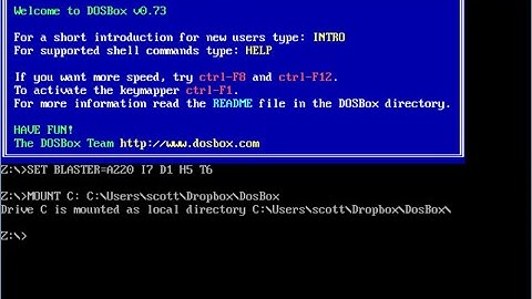 Installing DOSBOX Emulator, Notepad++, Mounting Assembly folder(masm, link, debug... )