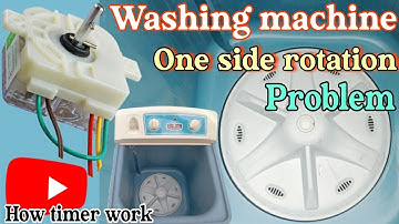 Washing machine one side rotation problem ||Washing machine ek hi side KO ghoom rhi hai #connections