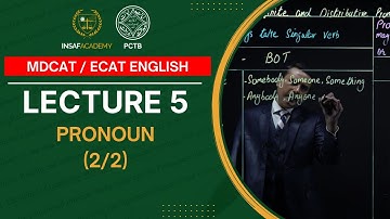English MDCAT / ECAT | Lecture 05 | Pronoun (2/2) | PCTB Insaf Academy