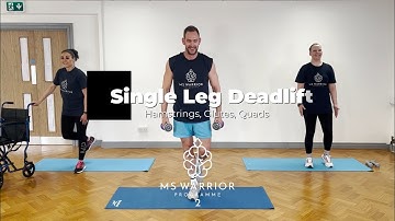 Exercises for MS - Dom Thorpe’s MS Warrior Programme 2 - Single Leg Deadlift taster video
