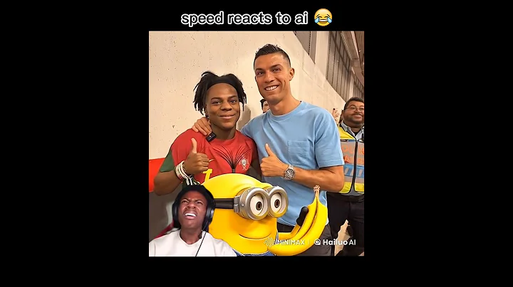 Ishowspeed reacts to his AI video🤯#ishowspeed #ronaldo #ai #reaction #shorts #viralvideo #fake