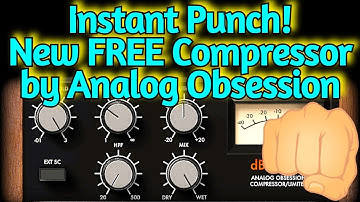 New FREE COMPRESSOR Vst Plugin DBX 160 Inspired - dBComp by ANALOG OBSESSION - Drums Compression