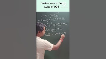 Easiest way to find Cube of 998😃#maths #simplification #mathstricks