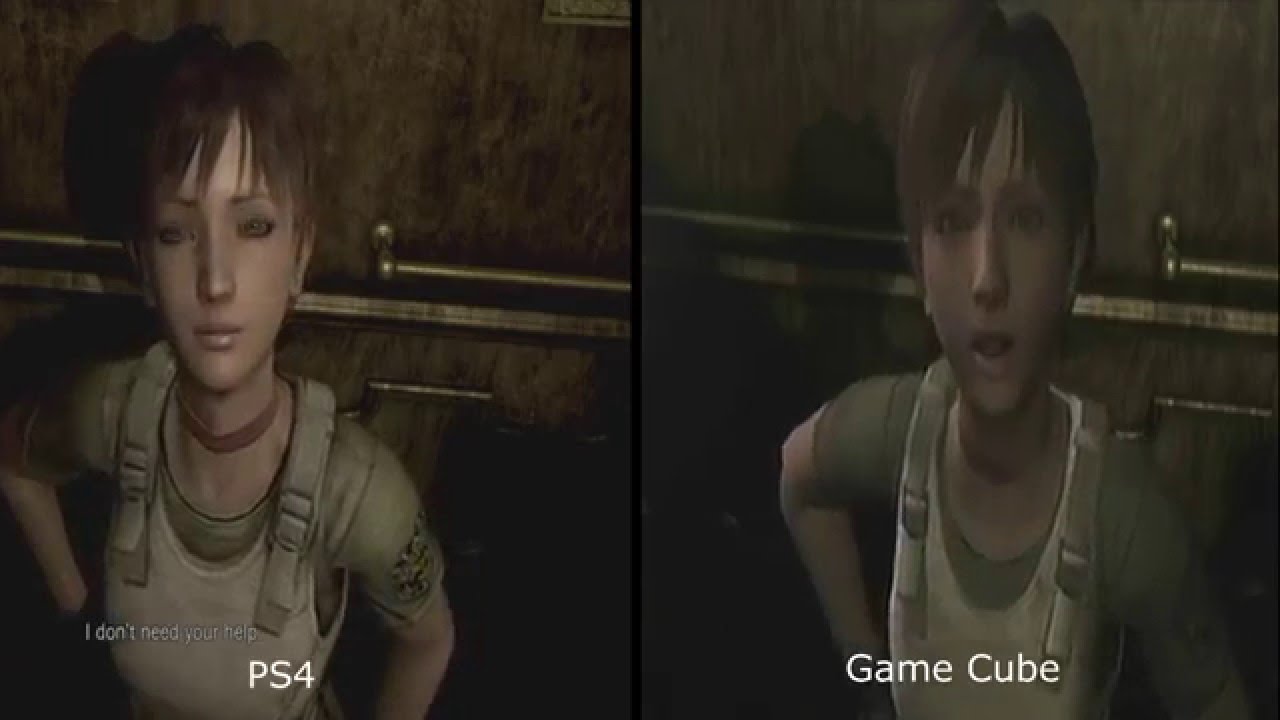 Resident Evil Zero Gamecube Ps4 Visual Comparison Youtube