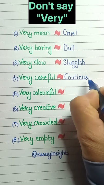 Download lagu Don't say very #education #englishtips #grammartips #englishgrammar