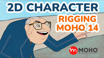 2D old man Character Rig MOHO 14. (Animation test)