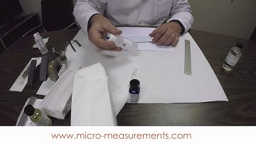 Tutorial: Correct Strain Gage (Gauge) Bonding and Verification - Student Application Kit - Part 2