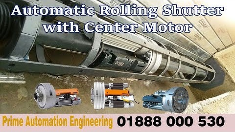 Automatic rolling shutter with center motor # Prime Automation Engineering