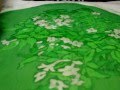 silk painting - using wax as resist