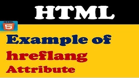 63. Example of hreflang Attribute in HTML | Hindi